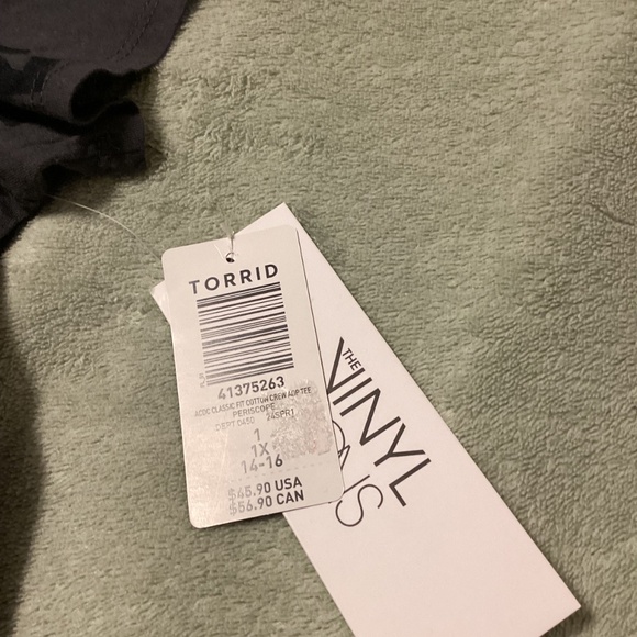 NWT Torrid AC/DC t-shirt, grey with black AC/DC, size 1 - Picture 5 of 6